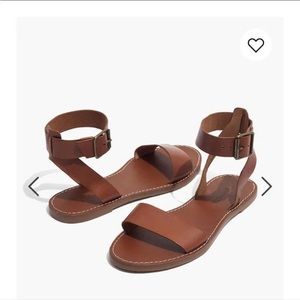 Madewell Boardwalk ankle strap sandals